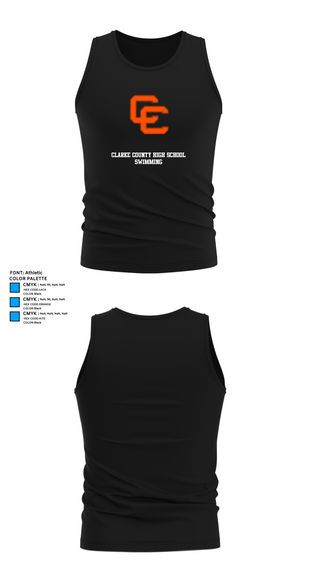 Tank Top, Clarke County High School Swimming, Swimming, Teamtime, Team time, sublimation, custom sports apparel, team uniforms, spirit wear, spiritwear, sports uniforms, custom shirts, team store, custom team store, fundraiser sports, apparel fundraiser