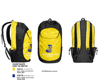 Gear Bag, Johnsonburg Area Senior High School Basketball, Men's Basketball, Teamtime, Team time, sublimation, custom sports apparel, team uniforms, spirit wear, spiritwear, sports uniforms, custom shirts, team store, custom team store, fundraiser sports, apparel fundraiser