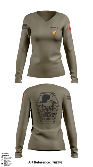 Womens Long Sleeve Vneck Shirt, 1450th, Army, Teamtime, Team time, sublimation, custom sports apparel, team uniforms, spirit wear, spiritwear, sports uniforms, custom shirts, team store, custom team store, fundraiser sports, apparel fundraiser