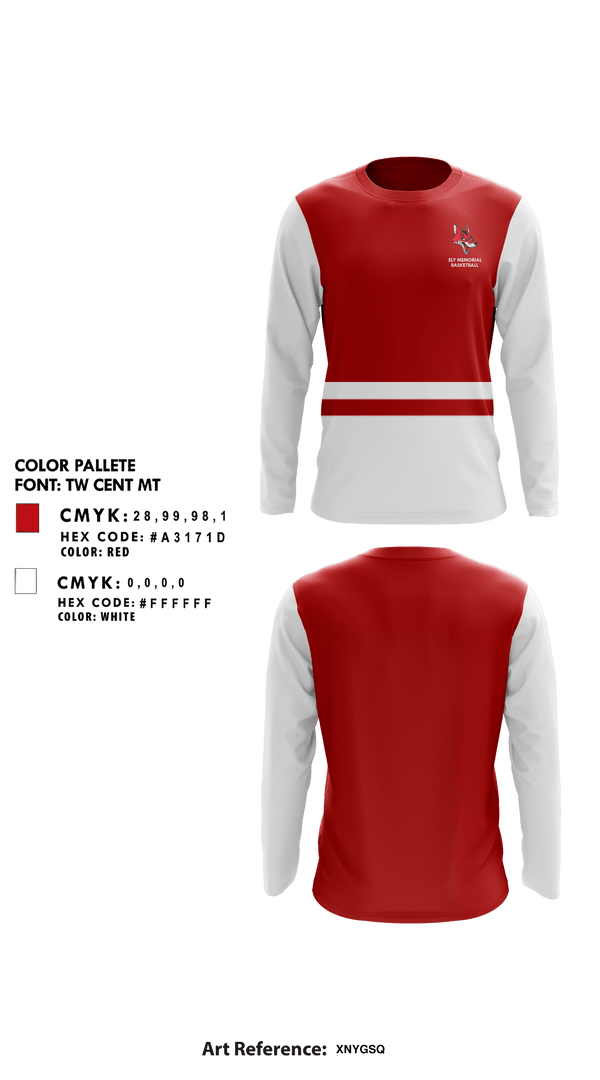 Long Sleeve Performance Shirt, Ely Memorial High School Basketball, Men's Basketball, Teamtime, Team time, sublimation, custom sports apparel, team uniforms, spirit wear, spiritwear, sports uniforms, custom shirts, team store, custom team store, fundraiser sports, apparel fundraiser