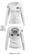 Bishop Paiute EMO/ Hazardous Fiels Reduction 49408789 Women's Long Sleeve V-neck Shirt - 2