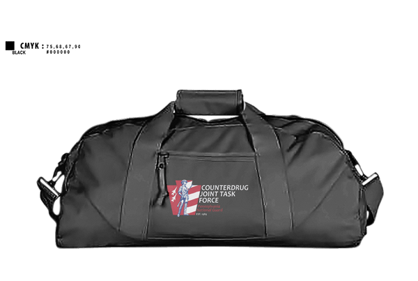 Duffle Bag, Counterdrug Joint Task Force, Army, Teamtime, Team time, sublimation, custom sports apparel, team uniforms, spirit wear, spiritwear, sports uniforms, custom shirts, team store, custom team store, fundraiser sports, apparel fundraiser