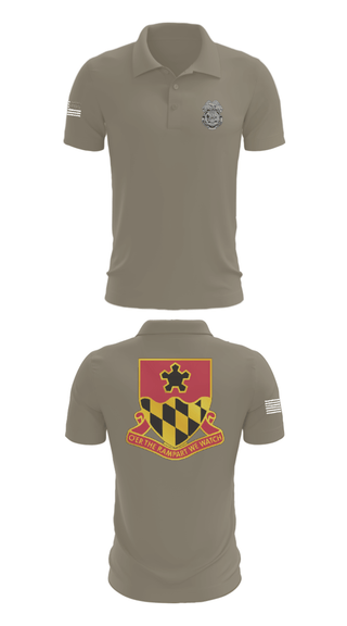 Short Sleeve Performance Polo, 2nd MTB/70th RTI, Army, Teamtime, Team time, sublimation, custom sports apparel, team uniforms, spirit wear, spiritwear, sports uniforms, custom shirts, team store, custom team store, fundraiser sports, apparel fundraiser