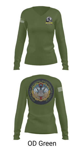 Womens Long Sleeve Vneck Shirt 1, Swrmc, Navy, Teamtime, Team time, sublimation, custom sports apparel, team uniforms, spirit wear, spiritwear, sports uniforms, custom shirts, team store, custom team store, fundraiser sports, apparel fundraiser