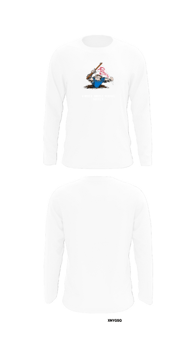 Rudder Middle School Football 89550259 Long Sleeve Performance Shirt - 8