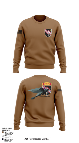Crew Neck Sweatshirt, B Co 1-54 SFAB MAT 6122, Army, Teamtime, Team time, sublimation, custom sports apparel, team uniforms, spirit wear, spiritwear, sports uniforms, custom shirts, team store, custom team store, fundraiser sports, apparel fundraiser