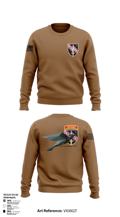B Co 1-54 SFAB MAT 6122 Crew Neck Sweatshirt - 126