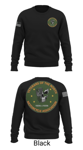 Crew Neck Sweatshirt, Veterans of the North, , Teamtime, Team time, sublimation, custom sports apparel, team uniforms, spirit wear, spiritwear, sports uniforms, custom shirts, team store, custom team store, fundraiser sports, apparel fundraiser