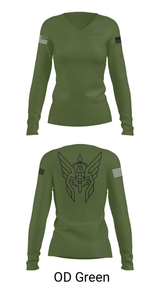 Womens Long Sleeve Vneck Shirt, Evac PLT, RSS, 2CR, , Teamtime, Team time, sublimation, custom sports apparel, team uniforms, spirit wear, spiritwear, sports uniforms, custom shirts, team store, custom team store, fundraiser sports, apparel fundraiser