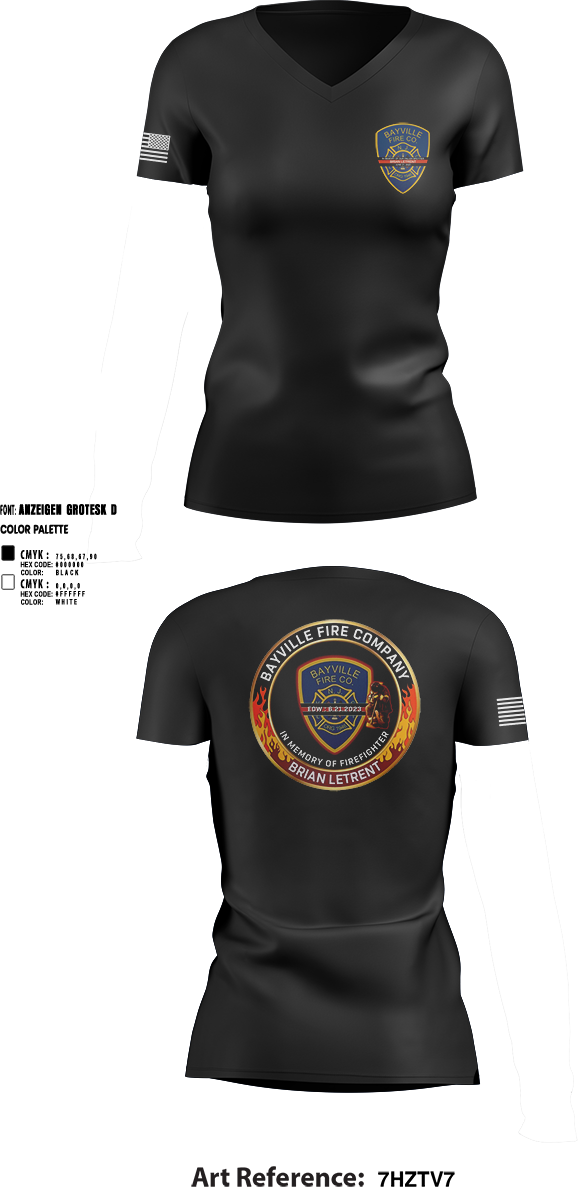 Womens Short Sleeve Vneck Shirt, BVFC, Fire Department, Teamtime, Team time, sublimation, custom sports apparel, team uniforms, spirit wear, spiritwear, sports uniforms, custom shirts, team store, custom team store, fundraiser sports, apparel fundraiser