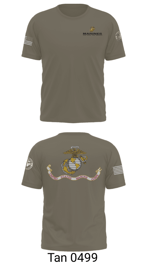 Short Sleeve Performance Shirt, U.S. Marine Corp, Marines, Teamtime, Team time, sublimation, custom sports apparel, team uniforms, spirit wear, spiritwear, sports uniforms, custom shirts, team store, custom team store, fundraiser sports, apparel fundraiser