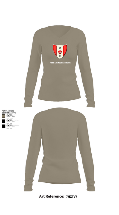 46th Engineer Battalion 60900947 Women's Long Sleeve V-neck Shirt - 62