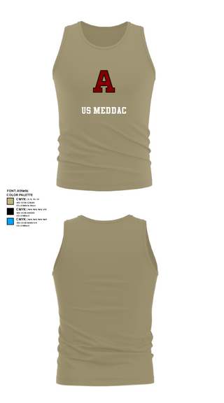 Tank Top, US MEDDAC, Army, Teamtime, Team time, sublimation, custom sports apparel, team uniforms, spirit wear, spiritwear, sports uniforms, custom shirts, team store, custom team store, fundraiser sports, apparel fundraiser