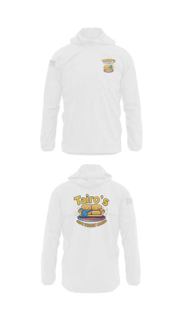 Windbreaker, Tairo’s Carpet & Upholstery Cleaning, , Teamtime, Team time, sublimation, custom sports apparel, team uniforms, spirit wear, spiritwear, sports uniforms, custom shirts, team store, custom team store, fundraiser sports, apparel fundraiser