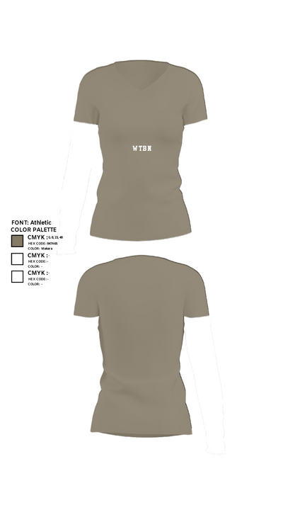 Wtbn 9100072 Women's Short Sleeve V-neck Shirt - 64