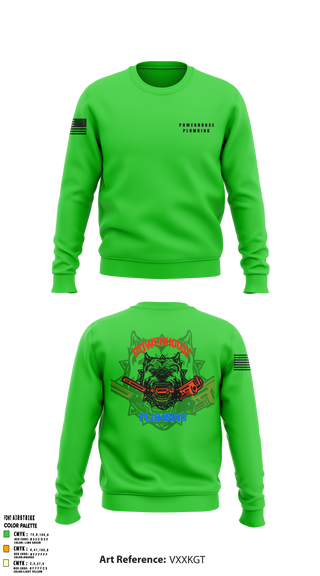 Crew Neck Sweatshirt, Powerhouse plumbing, , Teamtime, Team time, sublimation, custom sports apparel, team uniforms, spirit wear, spiritwear, sports uniforms, custom shirts, team store, custom team store, fundraiser sports, apparel fundraiser