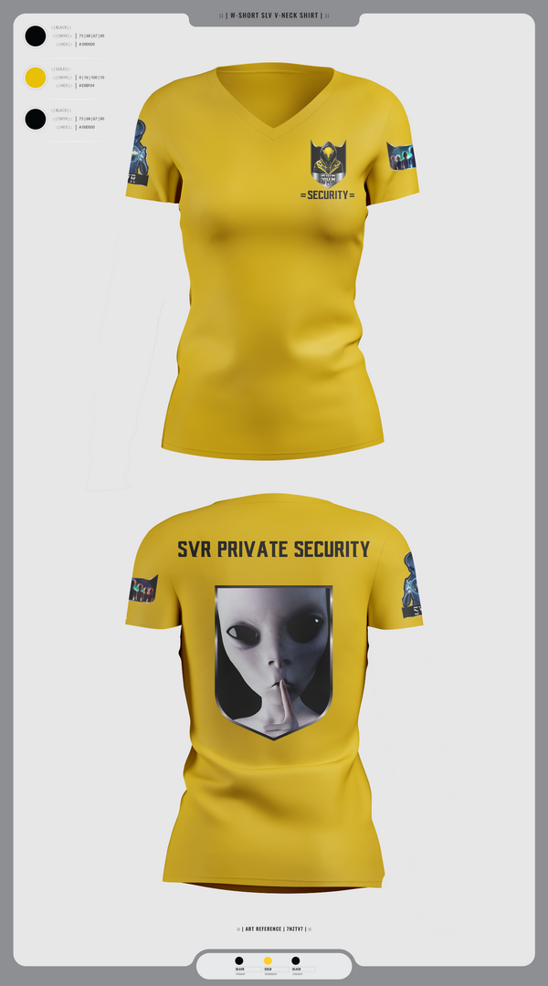 Womens Short Sleeve Vneck Shirt, UFO Recovery Response Unit  2-1, , Teamtime, Team time, sublimation, custom sports apparel, team uniforms, spirit wear, spiritwear, sports uniforms, custom shirts, team store, custom team store, fundraiser sports, apparel fundraiser