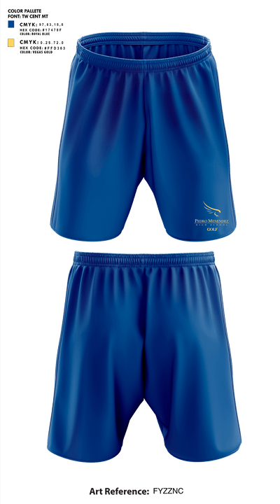 Pedro Menendez High School Golf 66506356 Athletic Shorts With Pockets - 1