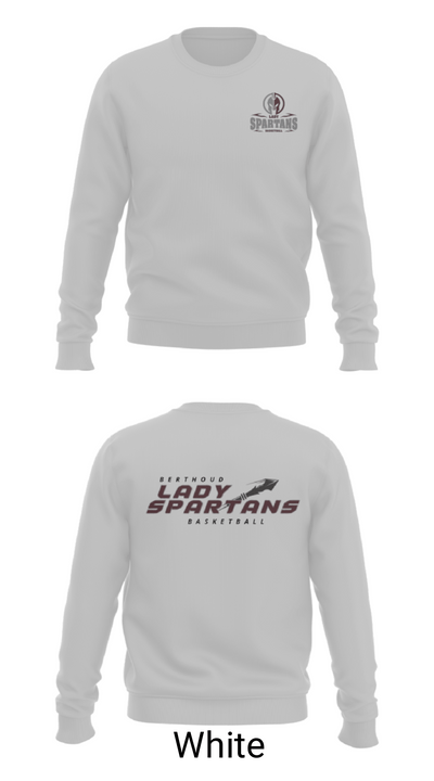Berthoud High School Basketball 89019870 Crew Neck Sweatshirt - 2