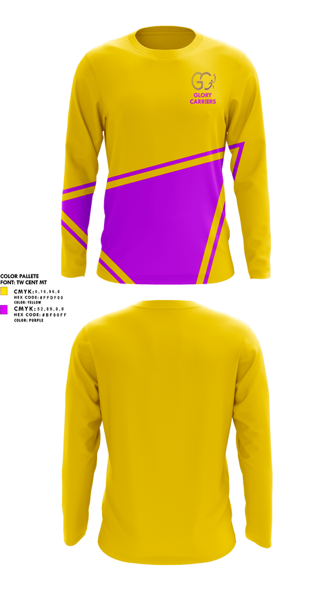 Long Sleeve Performance Shirt, Glory Carriers, Track & Field, Teamtime, Team time, sublimation, custom sports apparel, team uniforms, spirit wear, spiritwear, sports uniforms, custom shirts, team store, custom team store, fundraiser sports, apparel fundraiser