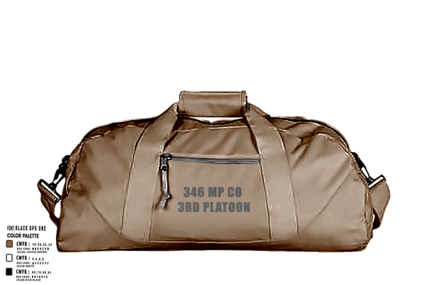 Duffle Bag, 346 MP CO 3rd Platoon, Army, Teamtime, Team time, sublimation, custom sports apparel, team uniforms, spirit wear, spiritwear, sports uniforms, custom shirts, team store, custom team store, fundraiser sports, apparel fundraiser