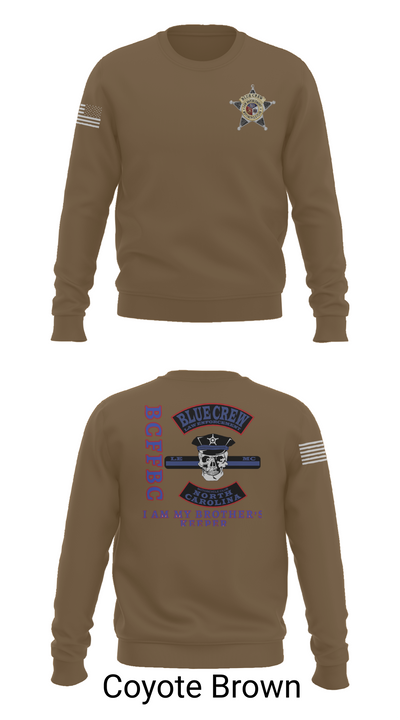 Bluecrew law enforcement motorcycle club 56909917 Crew Neck Sweatshirt - 5