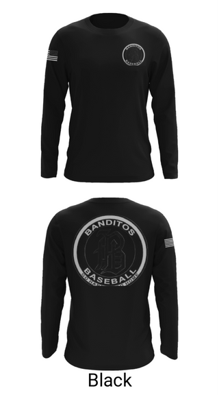 Long Sleeve Performance Shirt, BANDITOS, Baseball, Teamtime, Team time, sublimation, custom sports apparel, team uniforms, spirit wear, spiritwear, sports uniforms, custom shirts, team store, custom team store, fundraiser sports, apparel fundraiser