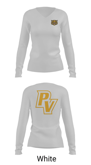 Womens Long Sleeve Vneck Shirt, Paint Valley Middle School Band, Spirit Store, Teamtime, Team time, sublimation, custom sports apparel, team uniforms, spirit wear, spiritwear, sports uniforms, custom shirts, team store, custom team store, fundraiser sports, apparel fundraiser
