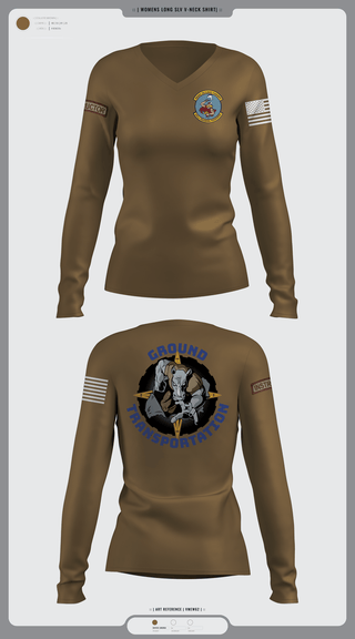 Women's Long Sleeve Vneck Shirt, 368 TRS, Air Force, Teamtime, Team time, sublimation, custom sports apparel, team uniforms, spirit wear, spiritwear, sports uniforms, custom shirts, team store, custom team store, fundraiser sports, apparel fundraiser