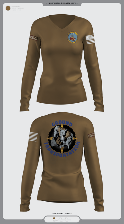 368 TRS 76813017 Women's Long Sleeve V-neck Shirt - 1