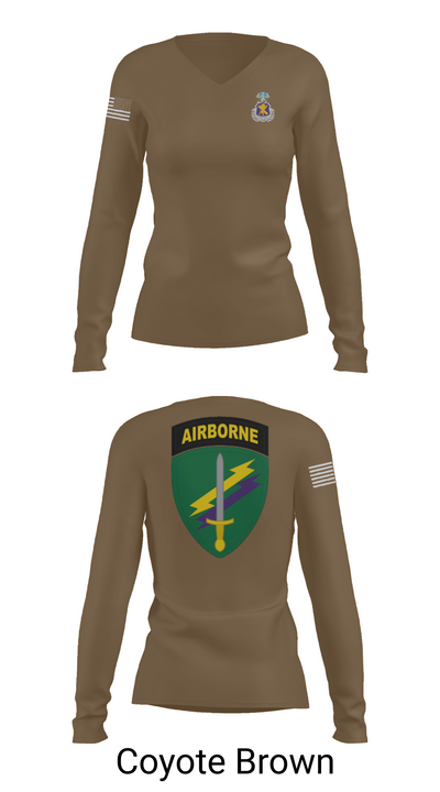 Civil Affairs Schoolhouse 5293701 Women's Long Sleeve V-neck Shirt - 17