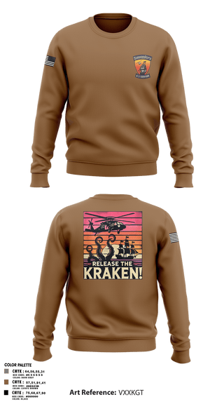 Crew Neck Sweatshirt, A/2135th GSAB “SMUGGLERS”, Army, Teamtime, Team time, sublimation, custom sports apparel, team uniforms, spirit wear, spiritwear, sports uniforms, custom shirts, team store, custom team store, fundraiser sports, apparel fundraiser