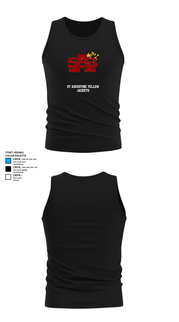 Tank Top, St Augustine Yellow Jackets, Swimming, Teamtime, Team time, sublimation, custom sports apparel, team uniforms, spirit wear, spiritwear, sports uniforms, custom shirts, team store, custom team store, fundraiser sports, apparel fundraiser