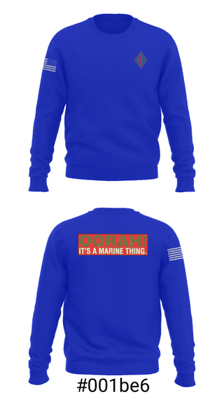 Crew Neck Sweatshirt, 1st Marine Regiment, Marines, Teamtime, Team time, sublimation, custom sports apparel, team uniforms, spirit wear, spiritwear, sports uniforms, custom shirts, team store, custom team store, fundraiser sports, apparel fundraiser