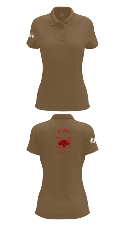 811th EN CO 58008246 Women's Short Sleeve Performance Polo  - 14