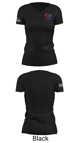 Women's Short Sleeve Vneck Shirt, MVWC, Wrestling, Teamtime, Team time, sublimation, custom sports apparel, team uniforms, spirit wear, spiritwear, sports uniforms, custom shirts, team store, custom team store, fundraiser sports, apparel fundraiser