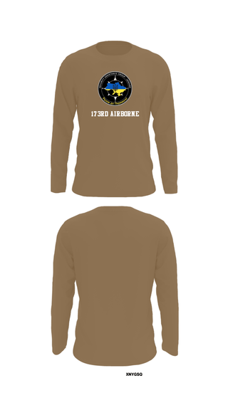 Long Sleeve Performance Shirt, 173rd Airborne, Army, Teamtime, Team time, sublimation, custom sports apparel, team uniforms, spirit wear, spiritwear, sports uniforms, custom shirts, team store, custom team store, fundraiser sports, apparel fundraiser