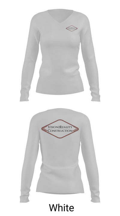 Vision2Reality 33801681 Women's Long Sleeve V-neck Shirt - 16