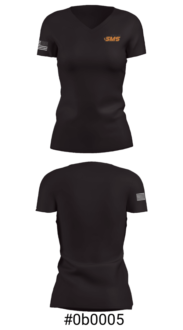 Women's Short Sleeve Vneck Shirt, Stafford Middle School, Spirit Store, Teamtime, Team time, sublimation, custom sports apparel, team uniforms, spirit wear, spiritwear, sports uniforms, custom shirts, team store, custom team store, fundraiser sports, apparel fundraiser