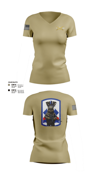 Womens Short Sleeve Vneck Shirt, Bad boyzBlue Ewok, Army, Teamtime, Team time, sublimation, custom sports apparel, team uniforms, spirit wear, spiritwear, sports uniforms, custom shirts, team store, custom team store, fundraiser sports, apparel fundraiser