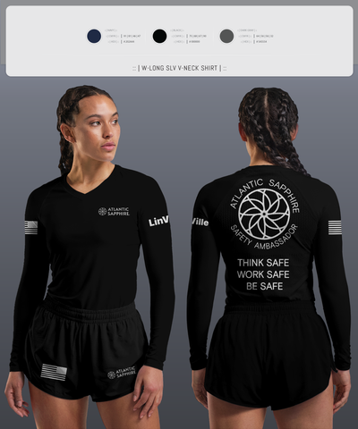 undefined Women's Long Sleeve V-neck Shirt - 2