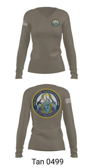 Womens Long Sleeve Vneck Shirt, MSRON 8, Navy, Teamtime, Team time, sublimation, custom sports apparel, team uniforms, spirit wear, spiritwear, sports uniforms, custom shirts, team store, custom team store, fundraiser sports, apparel fundraiser
