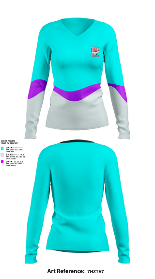 Womens Long Sleeve Vneck Shirt, Gloss TwentyOne, , Teamtime, Team time, sublimation, custom sports apparel, team uniforms, spirit wear, spiritwear, sports uniforms, custom shirts, team store, custom team store, fundraiser sports, apparel fundraiser
