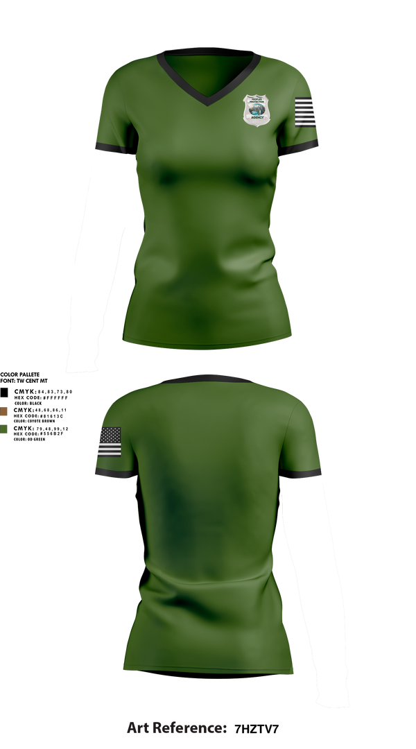 Womens Short Sleeve Vneck Shirt, Peoples Protection Agency, LLC, , Teamtime, Team time, sublimation, custom sports apparel, team uniforms, spirit wear, spiritwear, sports uniforms, custom shirts, team store, custom team store, fundraiser sports, apparel fundraiser