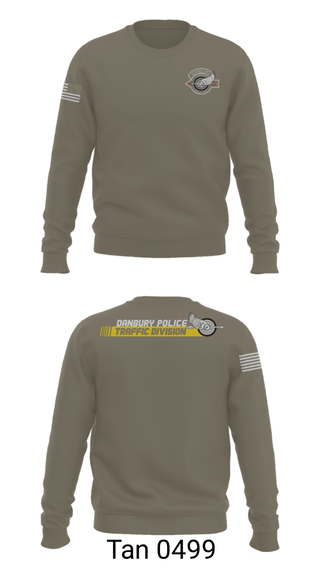 Crew Neck Sweatshirt, Danbury Police Traffic Unit, Police, Teamtime, Team time, sublimation, custom sports apparel, team uniforms, spirit wear, spiritwear, sports uniforms, custom shirts, team store, custom team store, fundraiser sports, apparel fundraiser