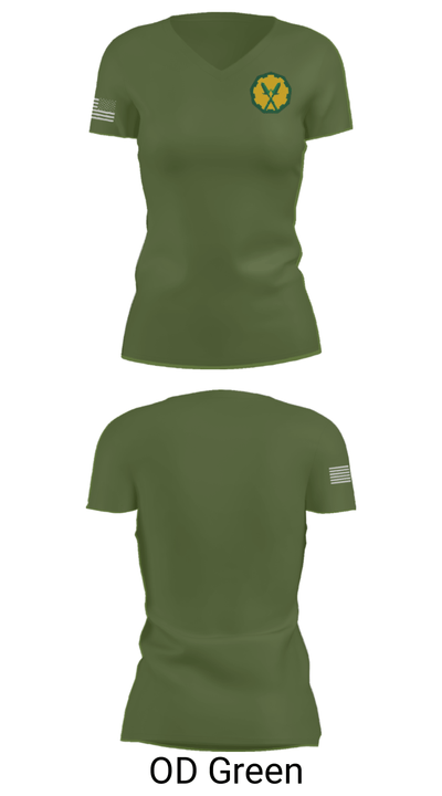 160th mp bn 37897815 Women's Short Sleeve V-neck Shirt - 48
