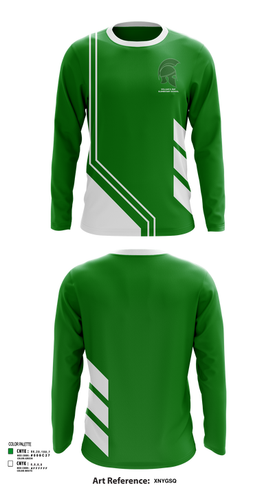 William H. Ray Elementary School 68027216 Long Sleeve Performance Shirt 114