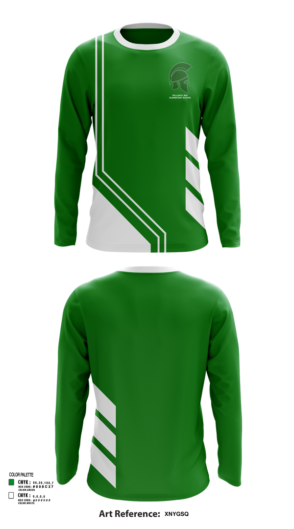 Long Sleeve Performance Shirt, William H. Ray Elementary School, Spirit Store, Teamtime, Team time, sublimation, custom sports apparel, team uniforms, spirit wear, spiritwear, sports uniforms, custom shirts, team store, custom team store, fundraiser sports, apparel fundraiser