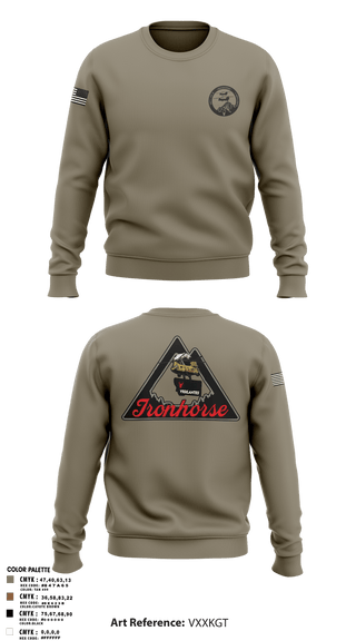 Crew Neck Sweatshirt, Bco 1-189th, Army, Teamtime, Team time, sublimation, custom sports apparel, team uniforms, spirit wear, spiritwear, sports uniforms, custom shirts, team store, custom team store, fundraiser sports, apparel fundraiser