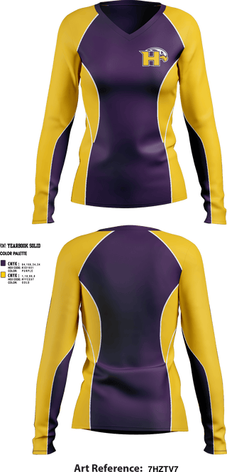 Womens Long Sleeve Vneck Shirt, Hanford High School Volleyball, Women's Volleyball, Teamtime, Team time, sublimation, custom sports apparel, team uniforms, spirit wear, spiritwear, sports uniforms, custom shirts, team store, custom team store, fundraiser sports, apparel fundraiser